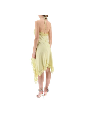 Asymmetric Satin Dress - Women > Clothing > Dresses > Mini