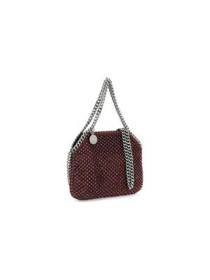 Berry Falabella Crystal Mesh Recycled Mini Tote Bag STELLA MCCARTNEY JOHN JULIA.