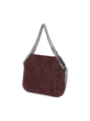 Berry Falabella Crystal Mesh Recycled Mini Tote Bag STELLA MCCARTNEY JOHN JULIA.