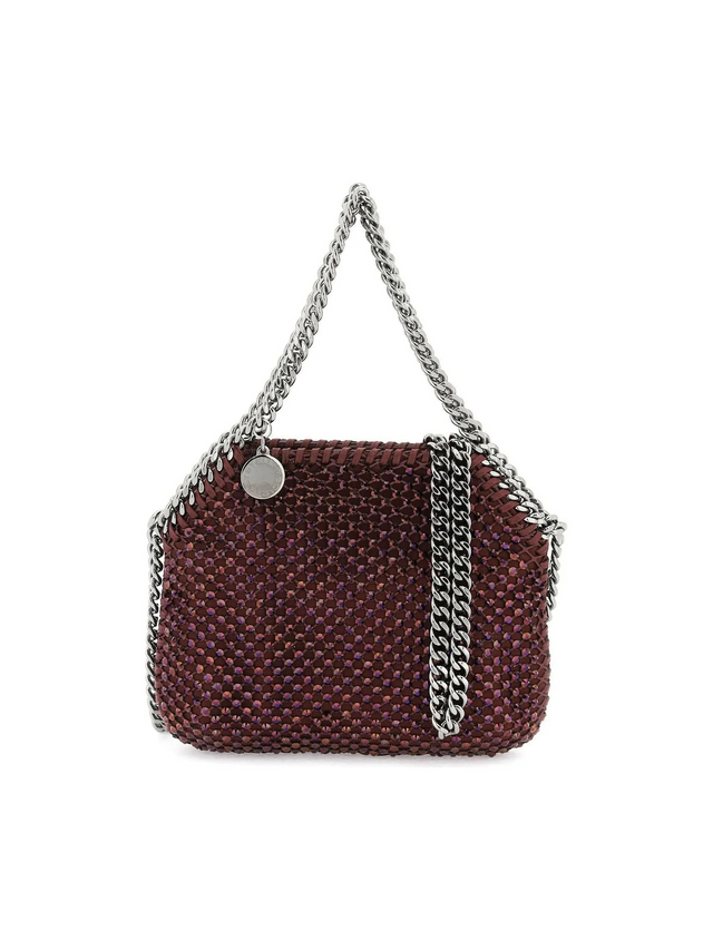 Berry Falabella Crystal Mesh Recycled Mini Tote Bag STELLA MCCARTNEY JOHN JULIA.