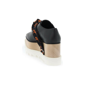 Black Elyse Pixel Horse Print Band Platform Shoes STELLA MCCARTNEY JOHN JULIA.