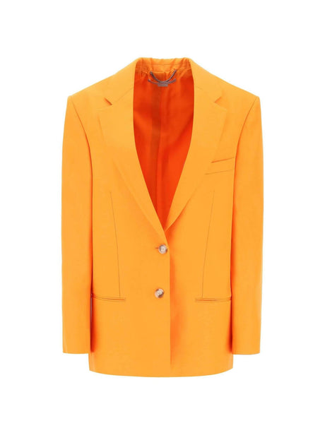 Bright Orange Oversized Single-Breasted Blazer STELLA MCCARTNEY JOHN JULIA.