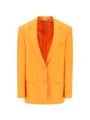 Bright Orange Oversized Single-Breasted Blazer STELLA MCCARTNEY JOHN JULIA.