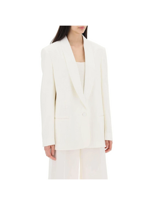 Chalk White Shawl Single-Breasted Jacket STELLA MCCARTNEY JOHN JULIA.