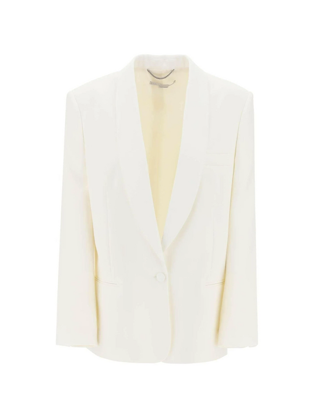 Chalk White Shawl Single-Breasted Jacket STELLA MCCARTNEY JOHN JULIA.