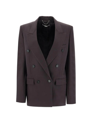 Double Breasted Wool Blazer-Stella McCartney-JOHN JULIA