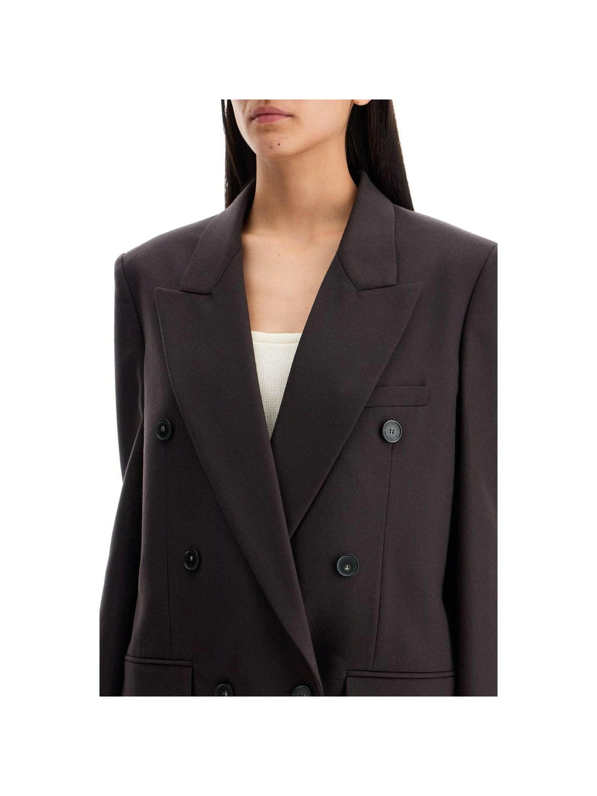 Double Breasted Wool Blazer-Stella McCartney-JOHN JULIA