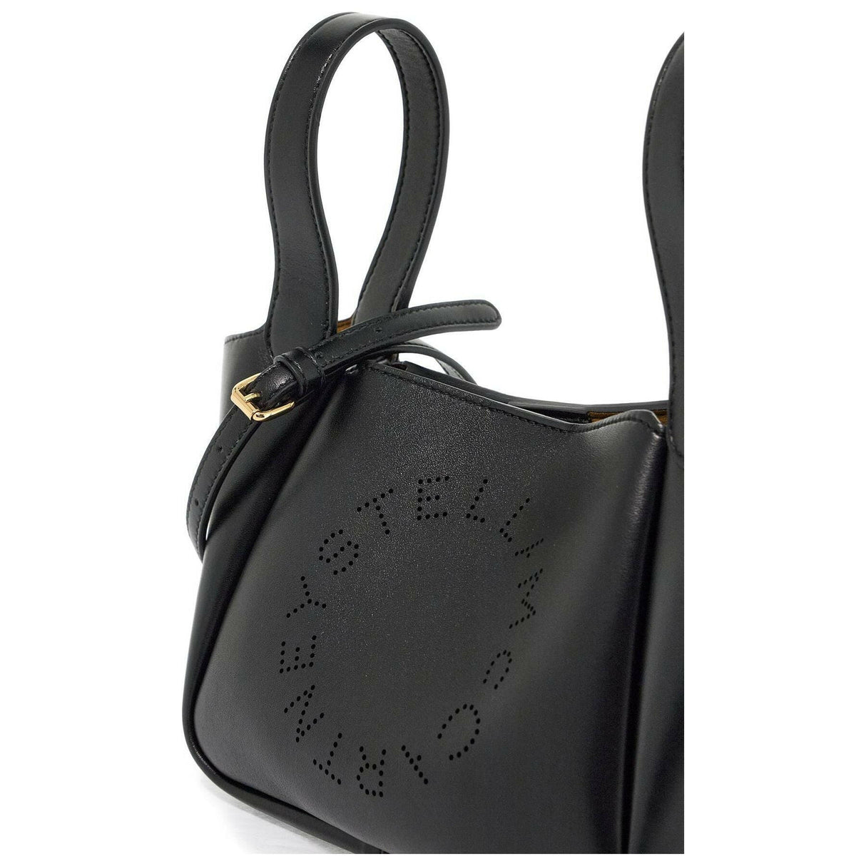 Double Top Handle Logo Crossbody Bag.