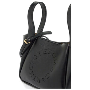 Double Top Handle Logo Crossbody Bag.