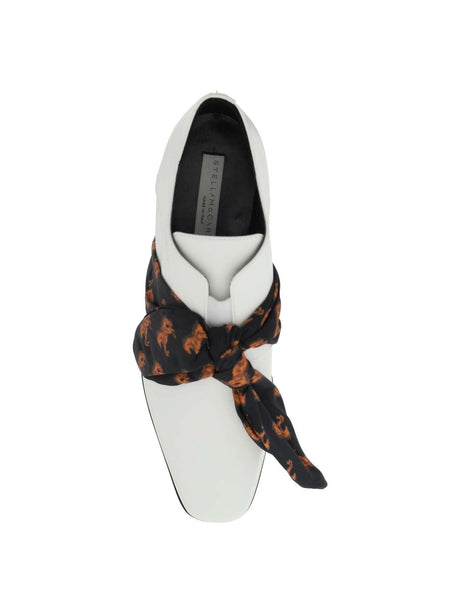 White Elyse Pixel Horse Print Band Platform Shoes STELLA MCCARTNEY JOHN JULIA.