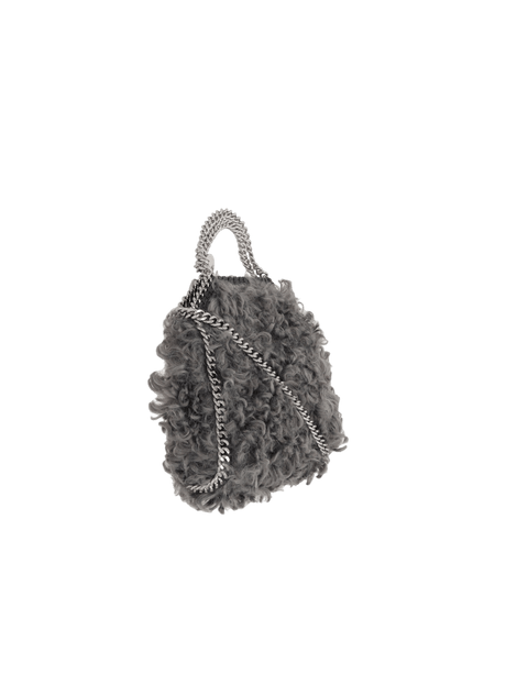 Falabella Tiny Plush Teddy Fabric Tote-STELLA MCCARTNEY-JOHN JULIA