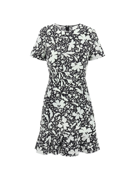 Floral Organic Silk Crepe Mini Dress - 34 - Women > Clothing > Dresses > Mini