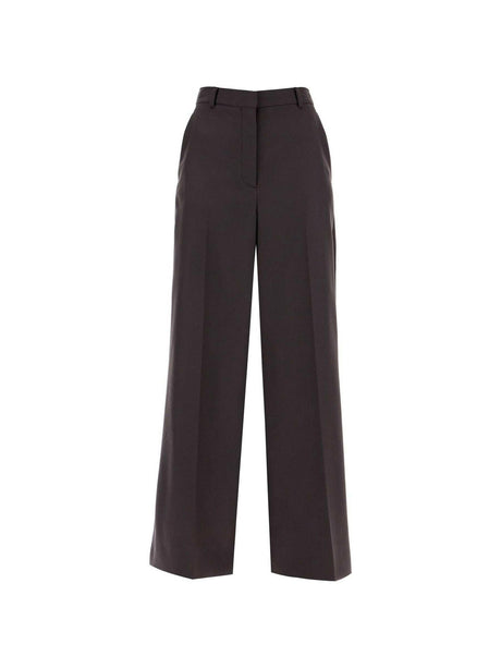 High-Waisted Wool Flared Trousers.