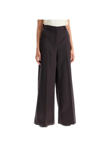 High-Waisted Wool Flared Trousers.