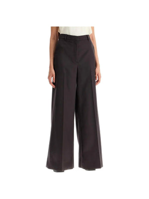 High-Waisted Wool Flared Trousers.