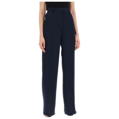 Ink Blue Crepe Palazzo Pants STELLA MCCARTNEY JOHN JULIA.