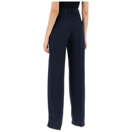 Ink Blue Crepe Palazzo Pants STELLA MCCARTNEY JOHN JULIA.