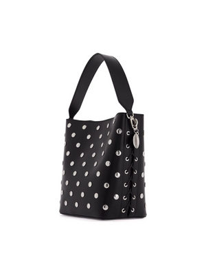 STELLA MCCARTNEY-Large Frayme Bucket Bag With Studs -JOHN JULIA.