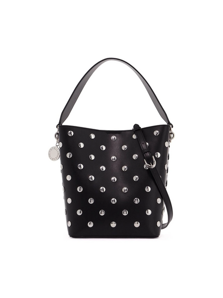 STELLA MCCARTNEY-Large Frayme Bucket Bag With Studs -JOHN JULIA.