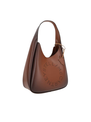 Logo Hobo Bag In Aged Alter Mat-STELLA MCCARTNEY-JOHN JULIA