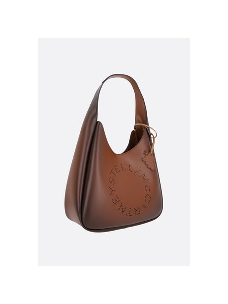 Logo Small Hobo Bag In Aged Alter Mat-STELLA McCARTNEY-JOHN JULIA