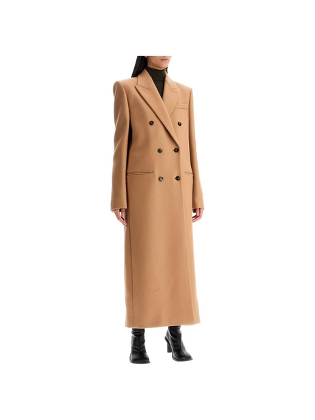 Long Double-Breasted Wool Coat - Women > Clothing > Outerwear > Coats