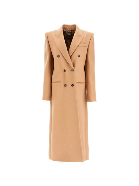 Long Double-Breasted Wool Coat - 34 - Women > Clothing > Outerwear > Coats