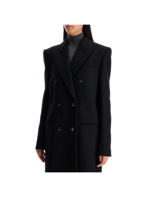 Long Double-Breasted Wool Coat-STELLA MCCARTNEY-JOHN JULIA