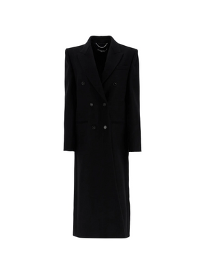 Long Double-Breasted Wool Coat-STELLA MCCARTNEY-JOHN JULIA