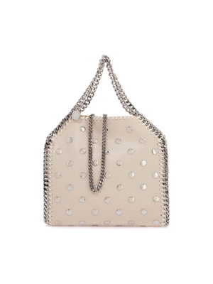 STELLA MCCARTNEY-Mini Falabella Tote Bag With Studs -JOHN JULIA.