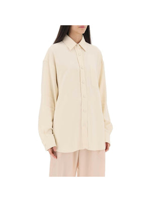 STELLA MCCARTNEY-Oversized Shirt In Crepe Jersey-JOHN JULIA