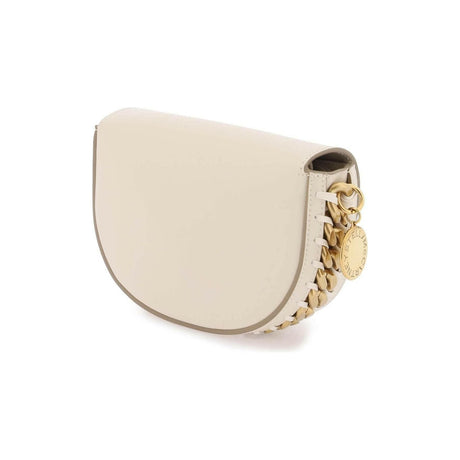 Pure White Frayme Small Flap Shoulder Bag STELLA MCCARTNEY JOHN JULIA.