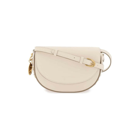 Pure White Frayme Small Flap Shoulder Bag STELLA MCCARTNEY JOHN JULIA.