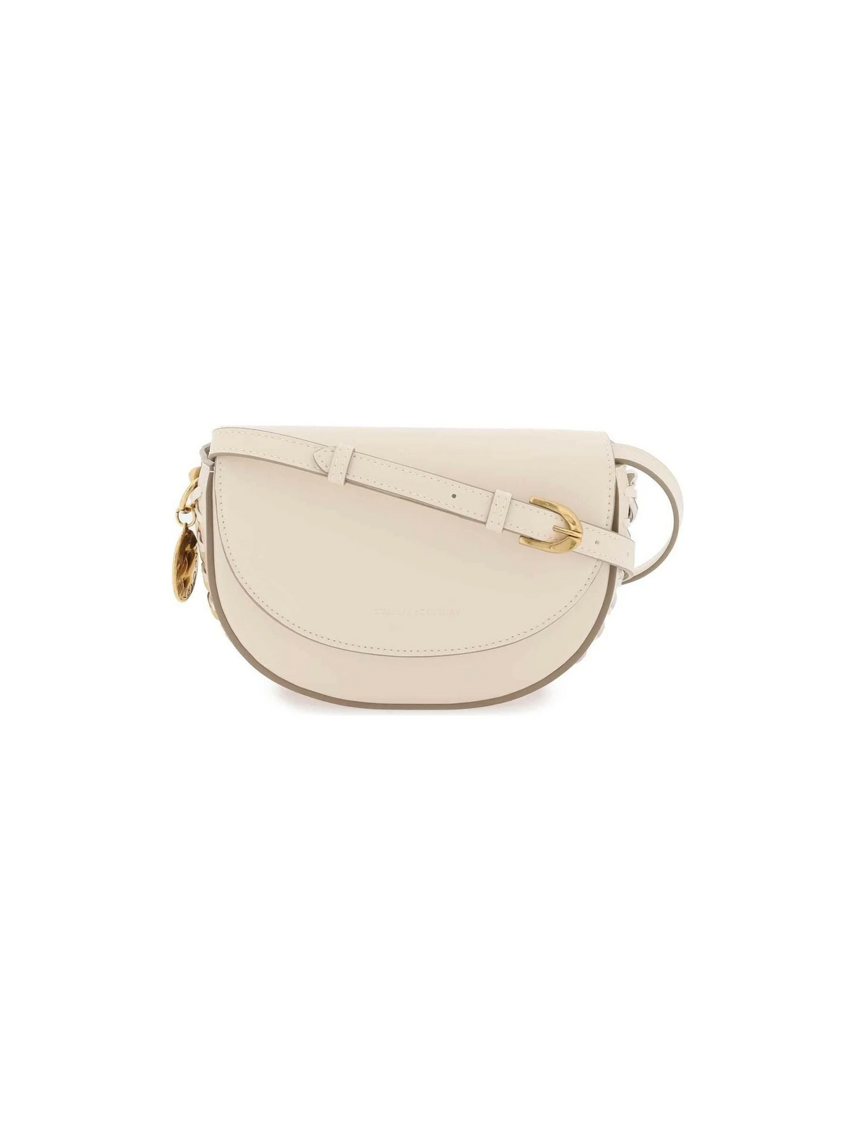 Pure White Frayme Small Flap Shoulder Bag STELLA MCCARTNEY JOHN JULIA.