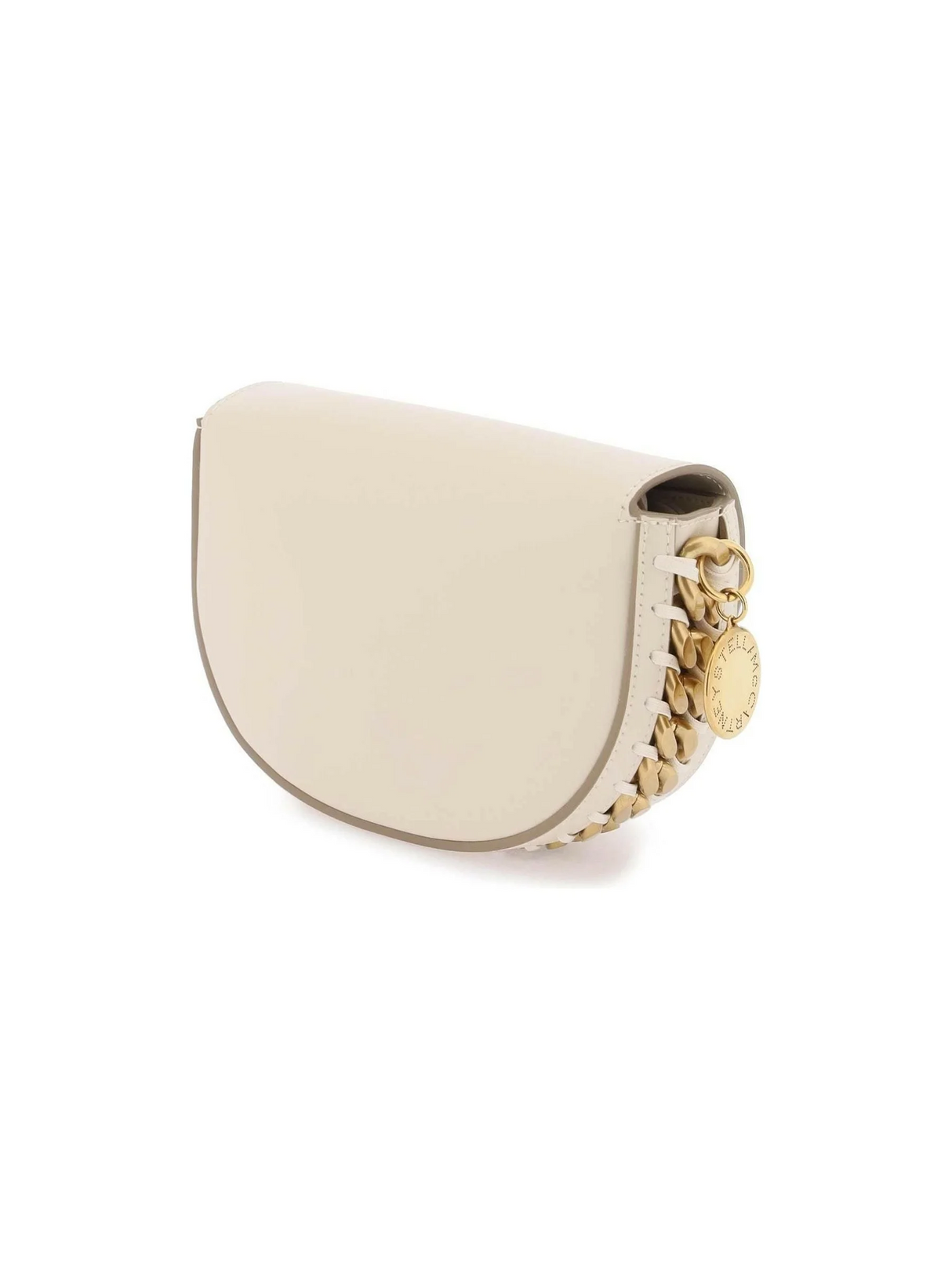 Pure White Frayme Small Flap Shoulder Bag STELLA MCCARTNEY JOHN JULIA.