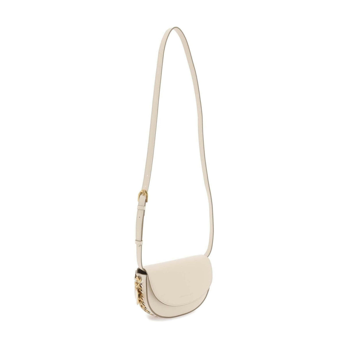 Pure White Frayme Small Flap Shoulder Bag STELLA MCCARTNEY JOHN JULIA.