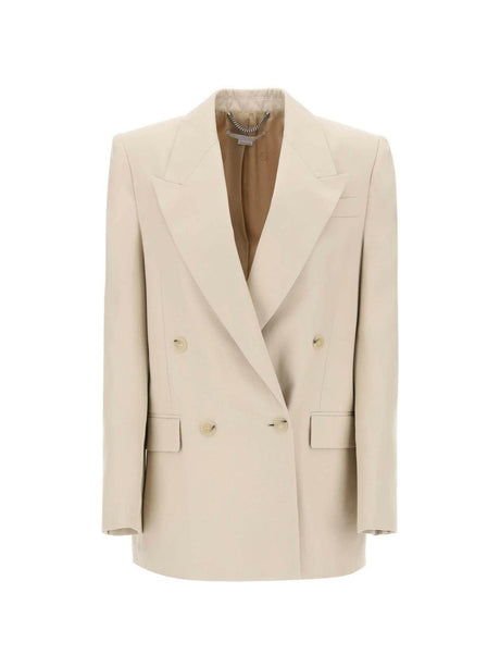 Sand Beige Double-Breasted Viscose Blazer STELLA MCCARTNEY JOHN JULIA.