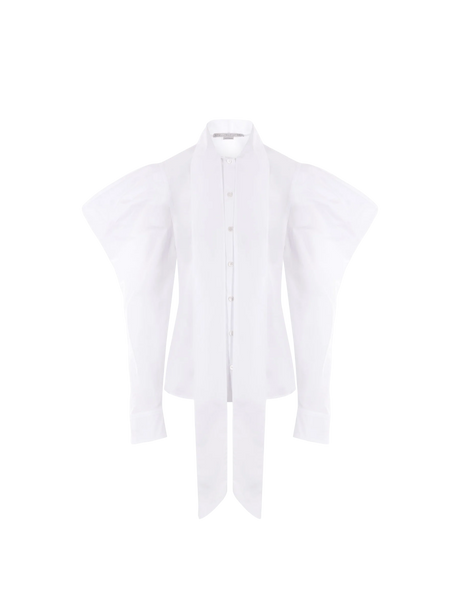 Sculptural Poplin Shirt-Stella McCartney-JOHN JULIA