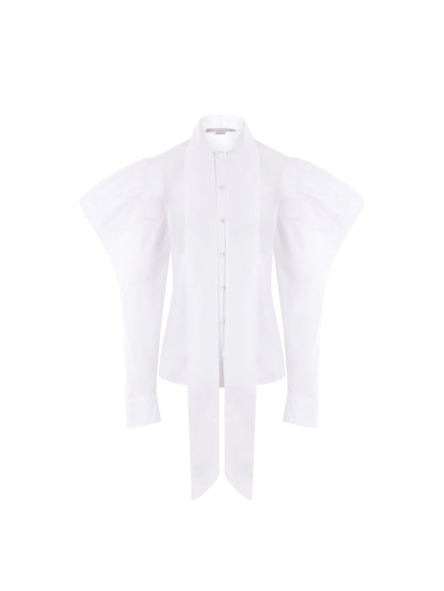 Sculptural Poplin Shirt-Stella McCartney-JOHN JULIA