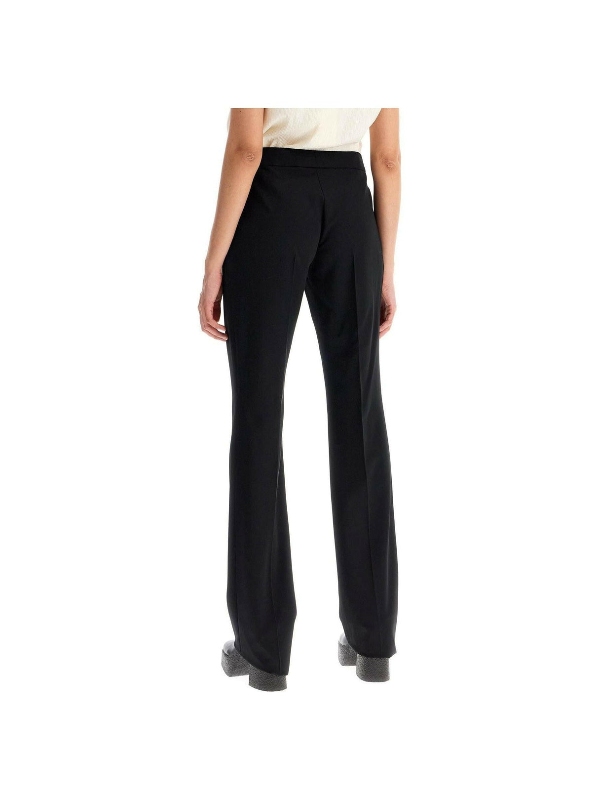 Stretch Wool Fluid Trousers.