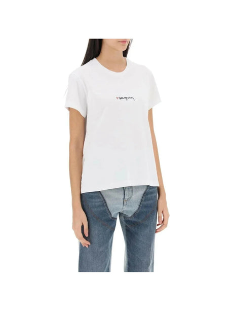 T-Shirt With Embroidered Signature STELLA MCCARTNEY JOHN JULIA.