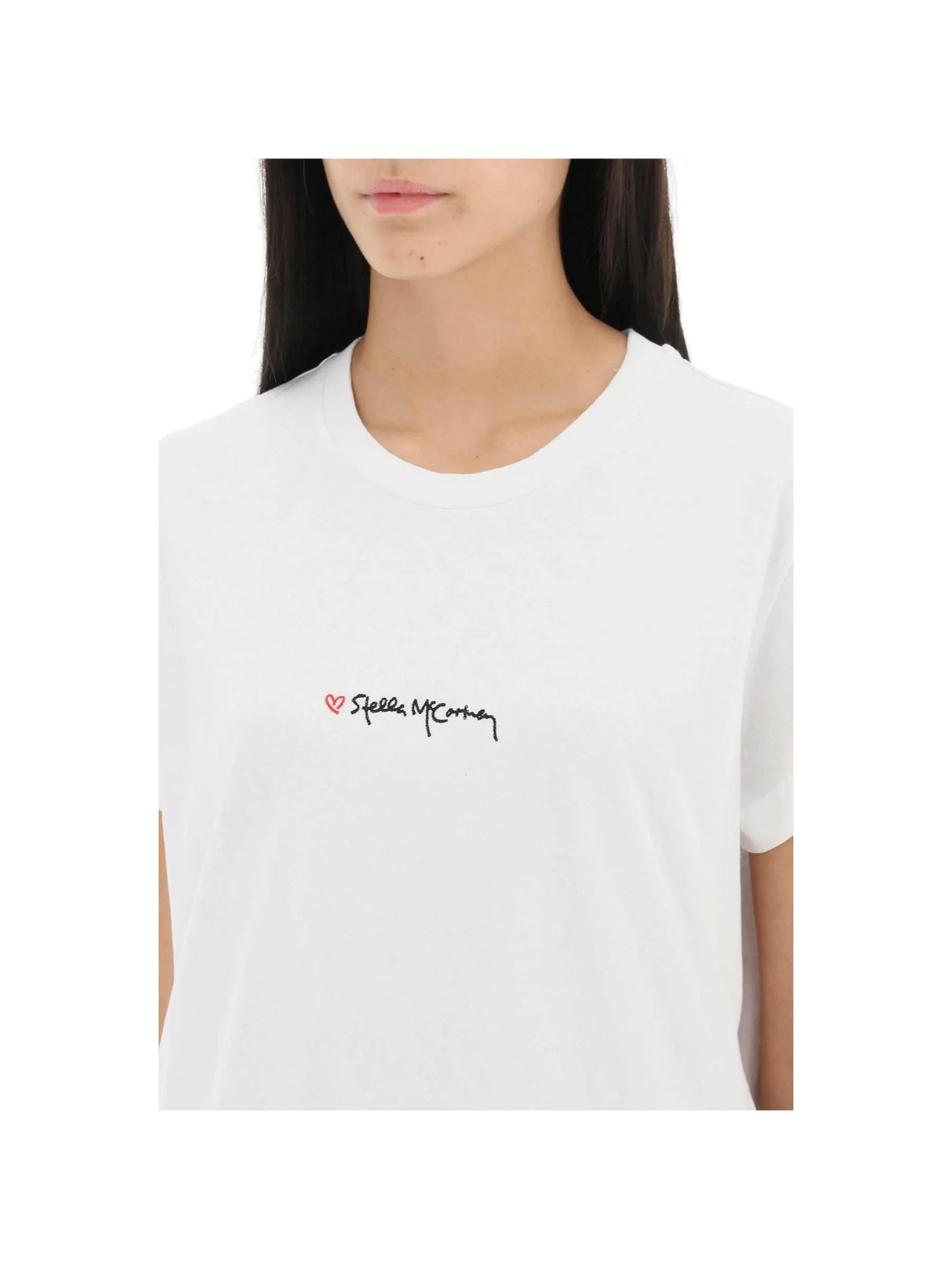 T-Shirt With Embroidered Signature STELLA MCCARTNEY JOHN JULIA.