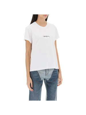 T-Shirt With Embroidered Signature STELLA MCCARTNEY JOHN JULIA.