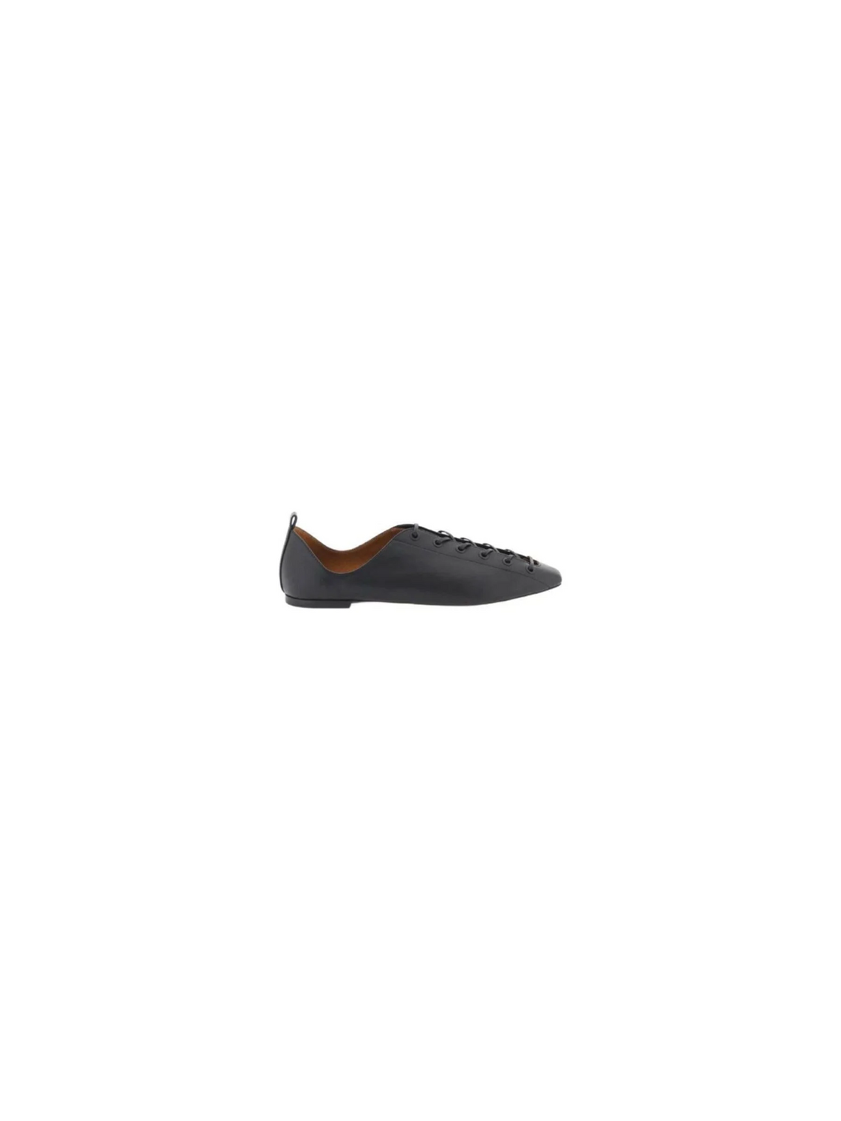 Black Terra Laced Alter Mat Ballerina Flats STELLA MCCARTNEY JOHN JULIA.