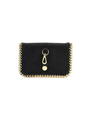 Vegan Leather Falabella Credit Card Holder - OS - Women > Accessories > Wallets and Small Leather Goods > Card holders