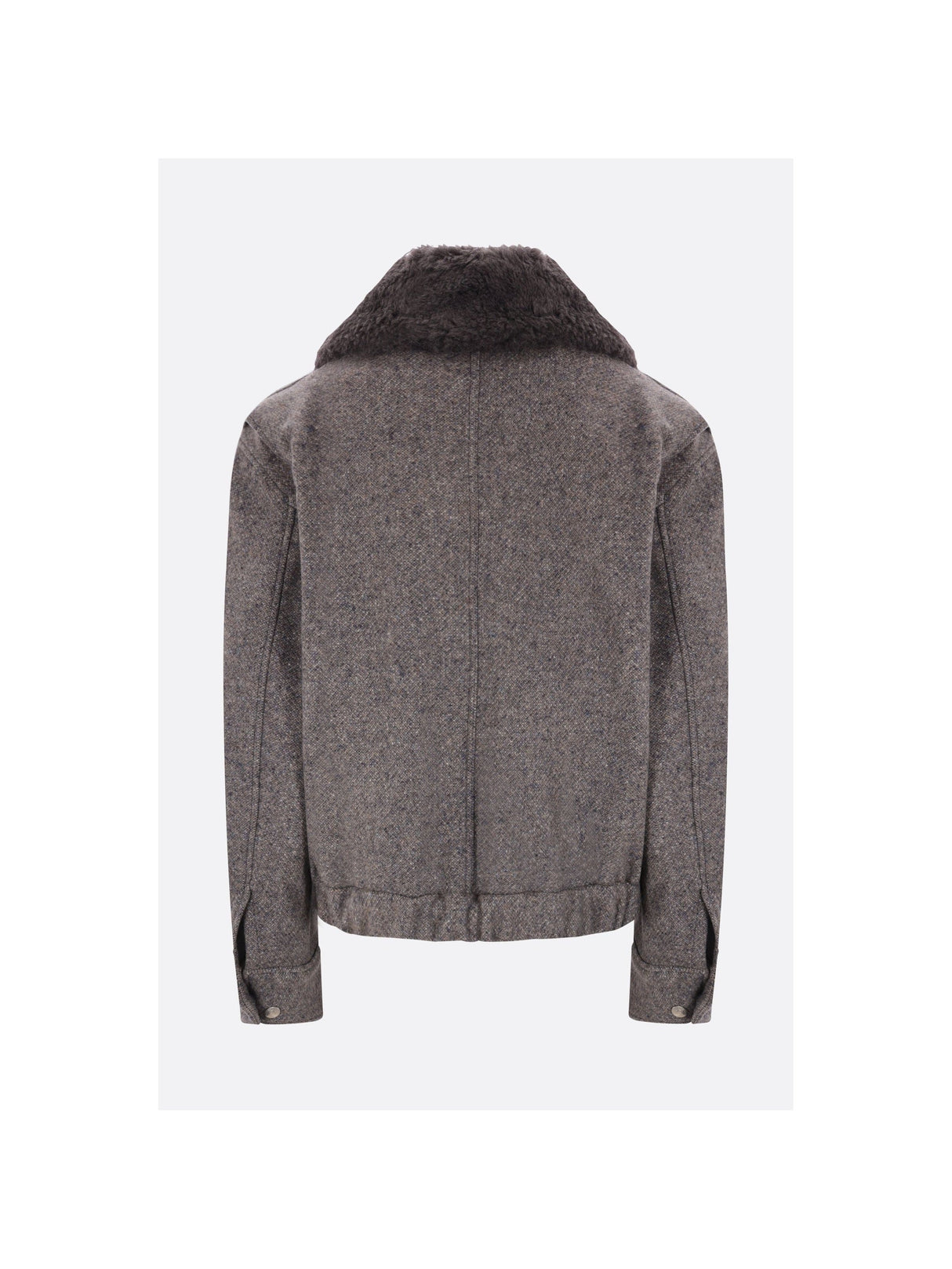 Wool Blend Oversize Bomber Jacket-STELLA MCCARTNEY-JOHN JULIA