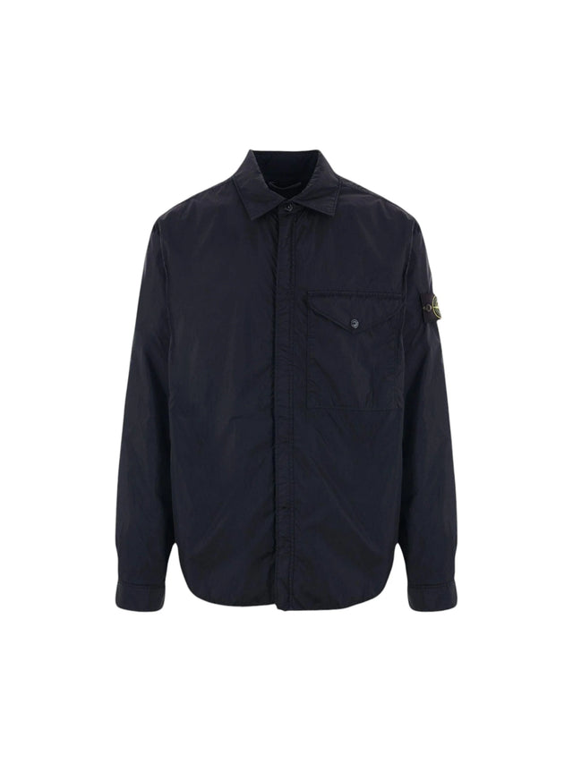 Crinkle Reps Padded Overshirt-STONE ISLAND-JOHN JULIA