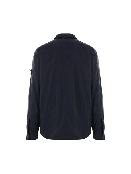 Crinkle Reps Padded Overshirt-STONE ISLAND-JOHN JULIA