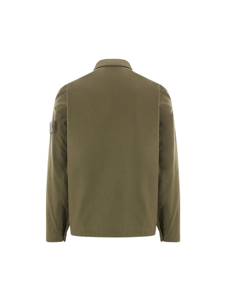 Ghost Cotton Overshirt-STONE ISLAND-JOHN JULIA