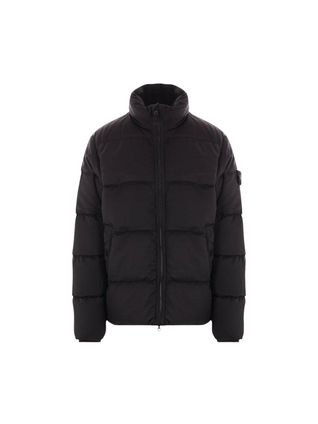 Ghost Down Jacket In Wool Twill-STONE ISLAND-JOHN JULIA